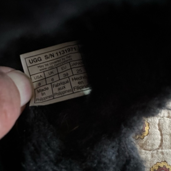 UGG 1131971 Fluffita Clear Platform Slide Sandals In Black Size 8 - Picture 8 of 8